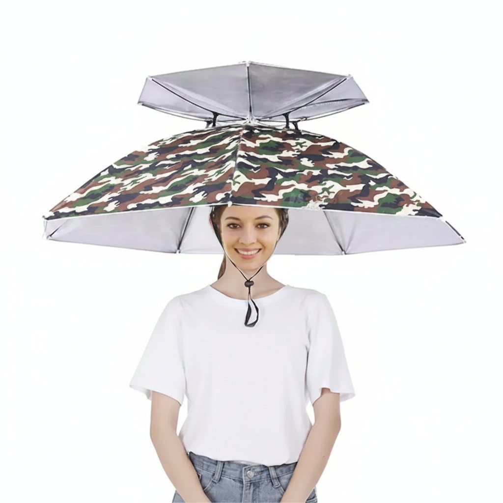 Faltbare UV-Schutz Regenschirm-Hut für Outdoor-Aktivitäten