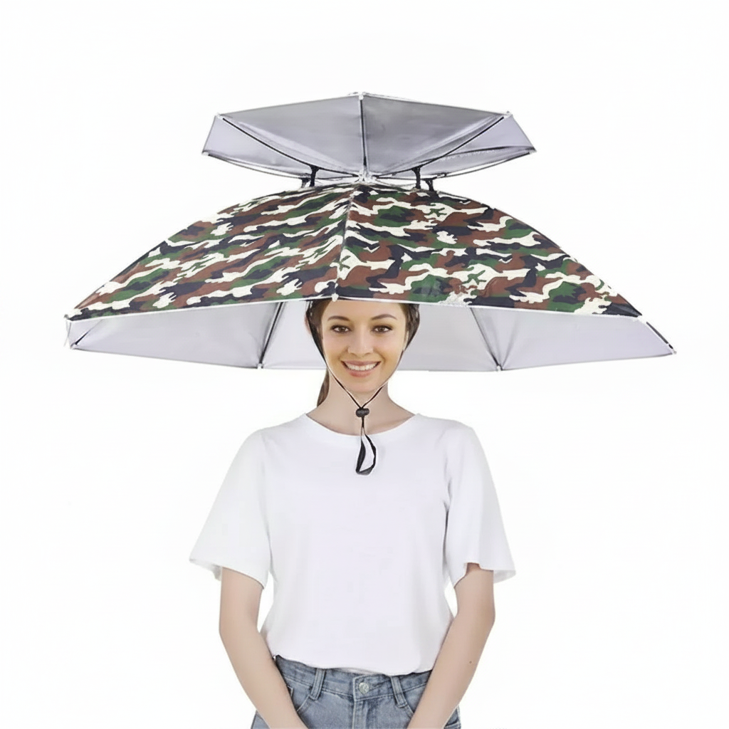 Faltbare UV-Schutz Regenschirm-Hut für Outdoor-Aktivitäten