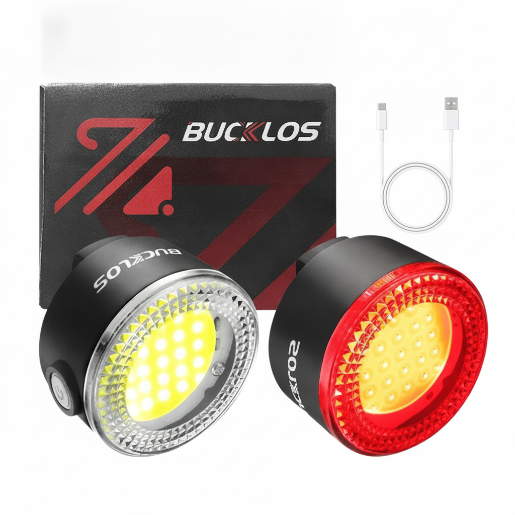 USB wiederaufladbare COB Fahrradlichter Set