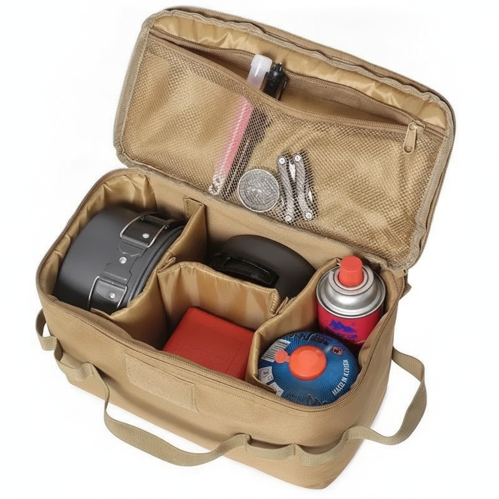 Camping Kochgeschirr-Tasche, Gasflaschen-Organizer