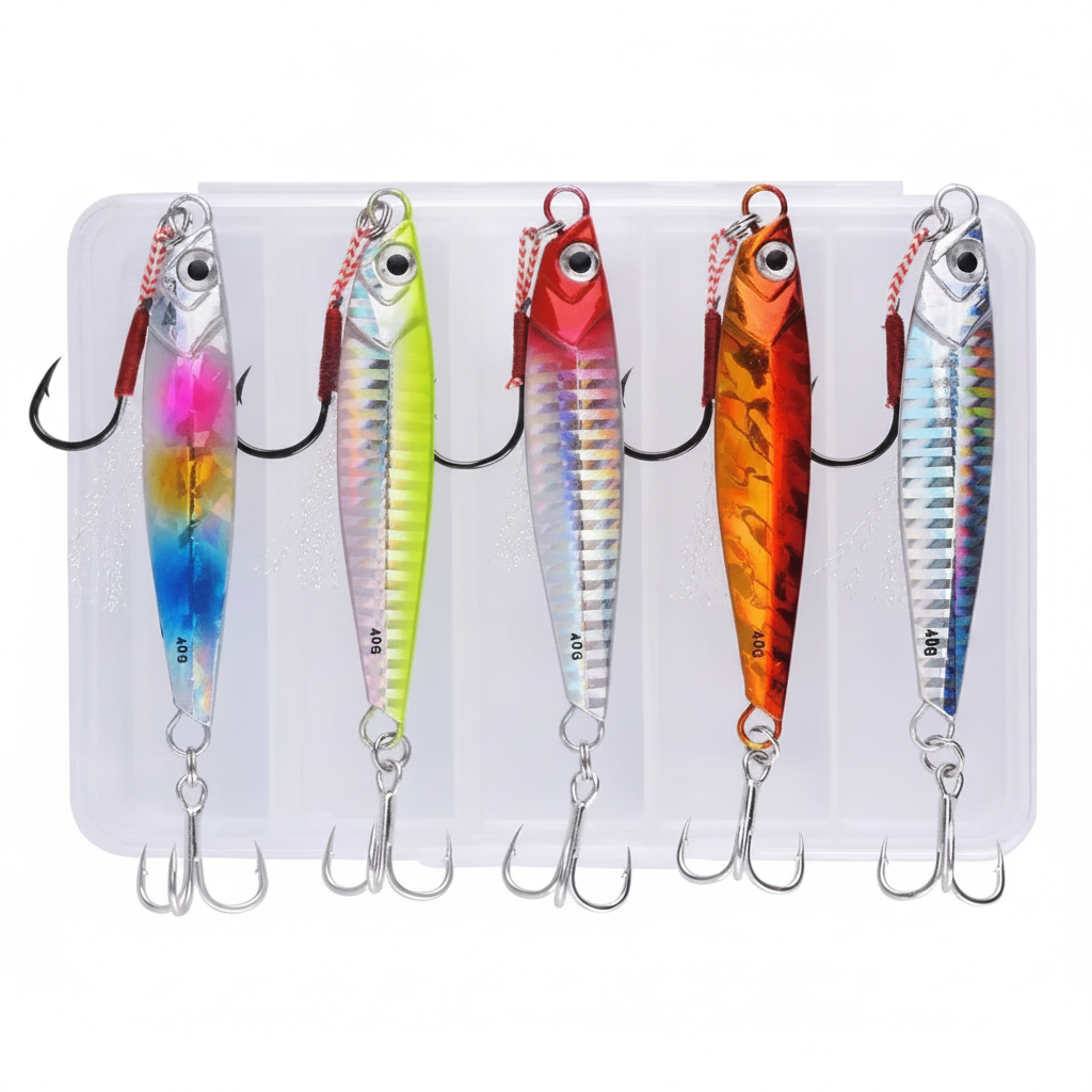 Metal Jig Angelköder 7g-40g für Salzwasserfischen