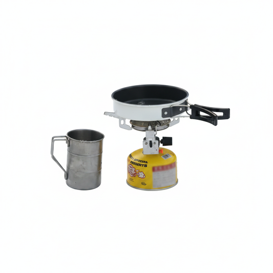 Portabler Mini-Aluminium-Alkoholkocher – als Rucksack